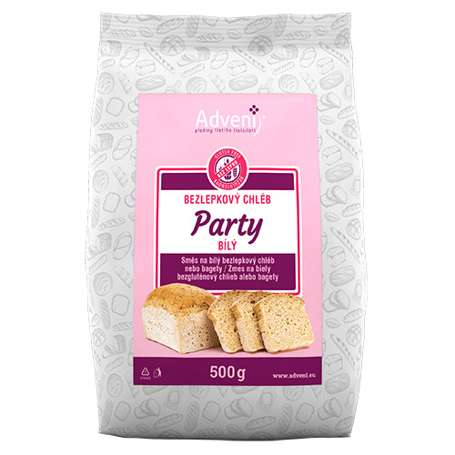Bezlepkový chléb PARTY bílý nebo bagety